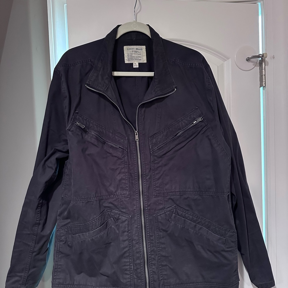 Lucky Brand Black Military Jacket